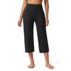Capri Pants for Women Wide Leg Stretch Yoga Cropped Pants