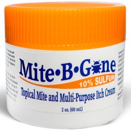 NATURASIL Mite-B-Gone 10% Sulfur Cream (2oz) | Itch Relief from Mites, Insect Bites, Acne, and Fungus - Size: 2oz Cream