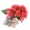Red Geranium Barrel Wreath Front Door Red Geranium Basket Wreath