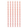 Sunshine Mason Co. Plastic Reusable Drinking Straws 6 Pieces, Red