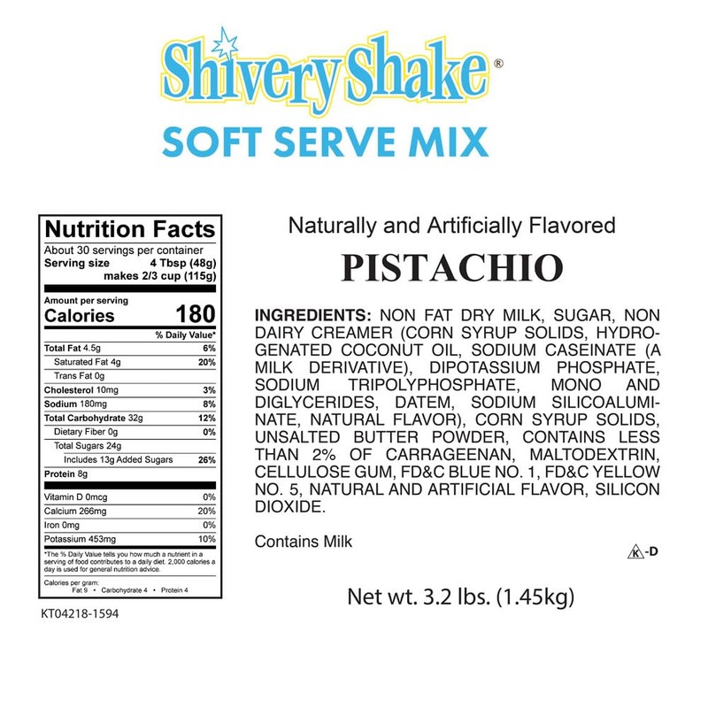 Shivery Shake Soft Serve Ice Cream Mix, 3 x 3.2
