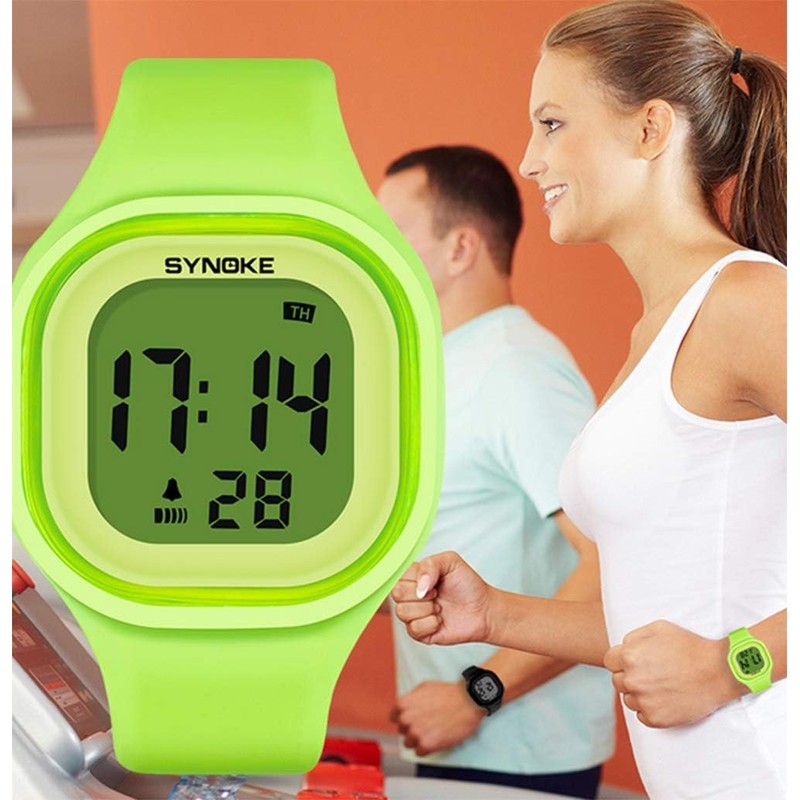 Womens Digital Watches LED Screen Military Waterproof Alarm Stopwatch 7