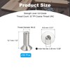 PATIKIL #8-32 x 1/2 Inch Flat Head Socket Cap Screws,