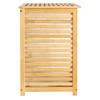 Household Essentials Bamboo and Cotton Double Laundry Sorter with Lid