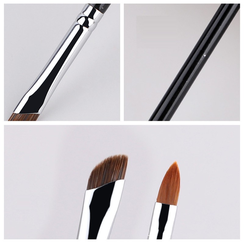 10pcs Sickle Eyeliner Brush Double Ended Sickle Eyeliner Detail Brush