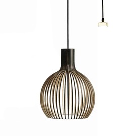 KY LEE Pendant Light, Wood, Japanese Style, Base E26, Antique Ceiling Light, 1 Light, Wooden, Living Room, Stylish, Hanging Light, Light Fixture, Handmade Light, Simple Design, Interior Lighting