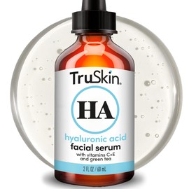 TruSkin Hyaluronic Acid Serum for Face – 7 Ultra-Hydrating Ingredients – Moisturizing & Plumping Facial Serum for Smooth, Healthy-Looking Skin, 2 Fl Oz