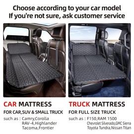 ABE Non-Inflatable Car Bed Mattress,Double-Sided Folding,Portable Back Seat, Travel Camping Mattress for Sleeping(Dinosaur World), for SUV