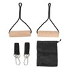 Wooden Gymnastic Rings Portable Pull Up Handles Arm Strength Trainer