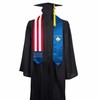 SECUNL Kosovo National & USA Flag Graduation Stole Sash Scarf