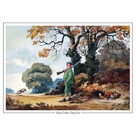 Thelwell Easy Come, Easy Go by Norman A5 shooting greeting card with nnvelope