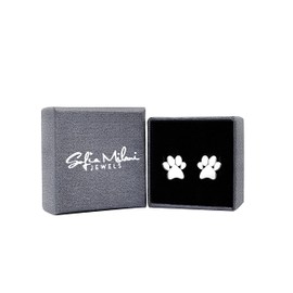 SOFIA MILANI - Women's Earrings 925 Silver - Paw Stud Earrings, Sterling Silver, No Gemstone