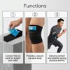 6 Pack Ice Pack Extension Straps - 35"x3" Elastic Wrap