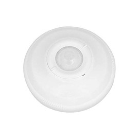 Ceiling Mounted PIR Occupancy Sensor Fan or Light Switch Replacement, 360 Degrees Coverage Range, Programmable Timer, Sensitivity and Light Level Sensing Adjustment, White