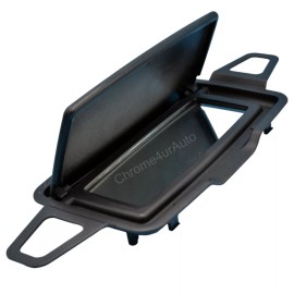 Chrome4urAuto 15-20 For Mercedes W205 C300 C350 C400 C63AMG Sun Visor Shade Mirror Cover Black