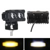 2PCS Motorcycle LED Fog Lights Rust Proof Shockproof Bright Light