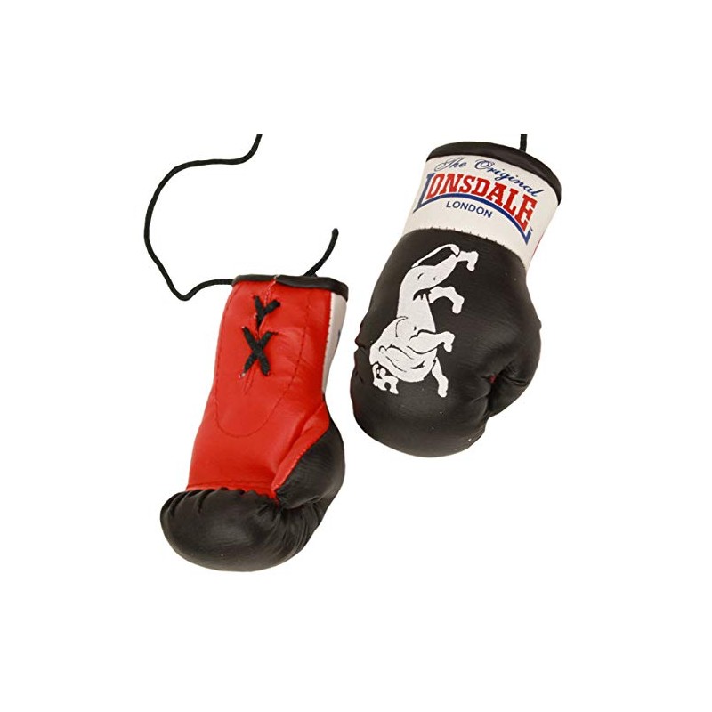 Lonsdale Adult (Unisex) Mini Boxing Gloves Promotional Items, Black, S