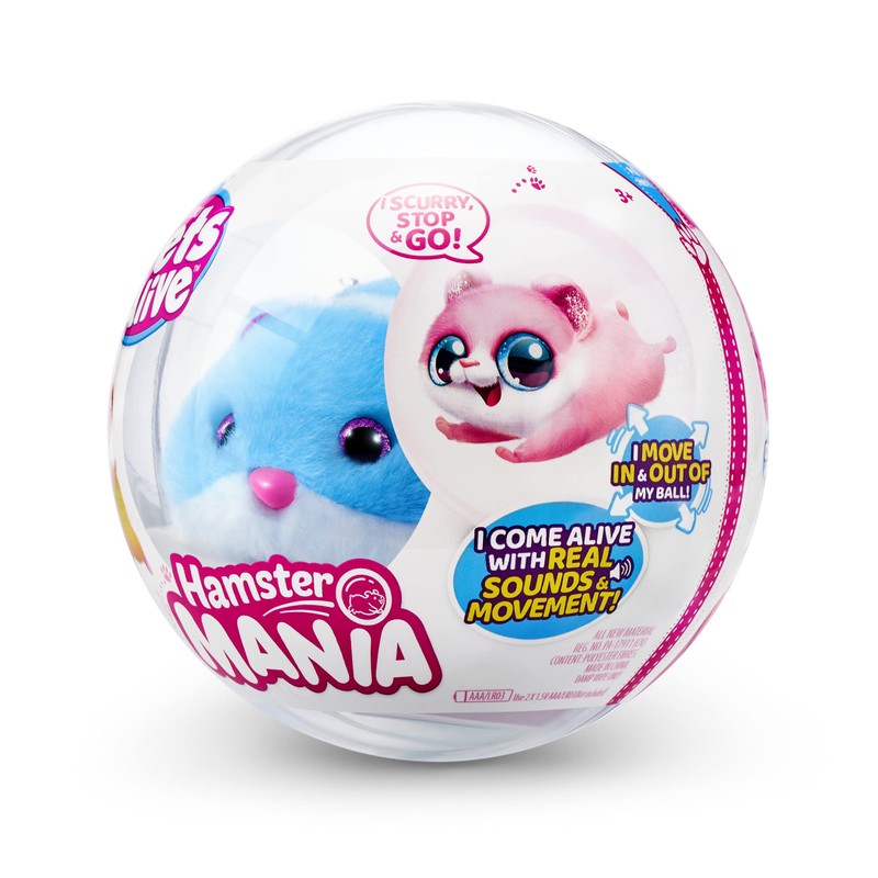 Pets Alive Hamster Mania by ZURU, Blue Hamster, Pet Nurture,