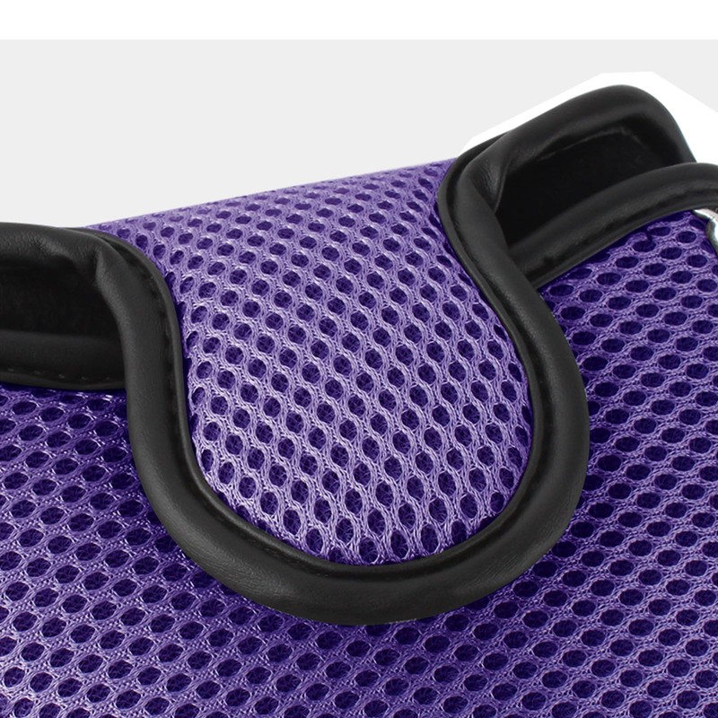 Andux Mesh Mallet Putter Cover Golf Putter Head Covers Purple,