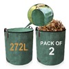 losolese Large Garden Waste Bags with lid and zipper, 272