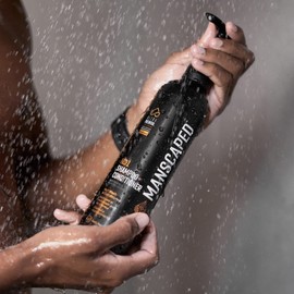 Manscaped 2-in-1 Shampoo & Conditioner, UltraPremium Formula Infused with Sea Kelp, Coconut Water, Aloe for Nourishing and Hydrating Hair (16 oz Aluminium Bottle)