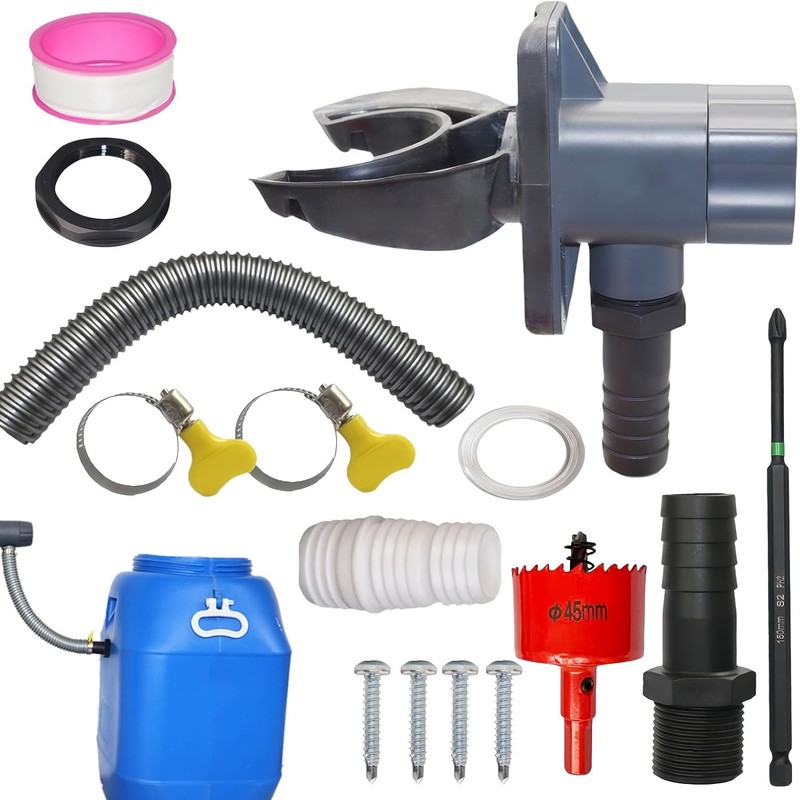 Recolector de Agua de Lluvia para Bajantes de 70-110mm Kit