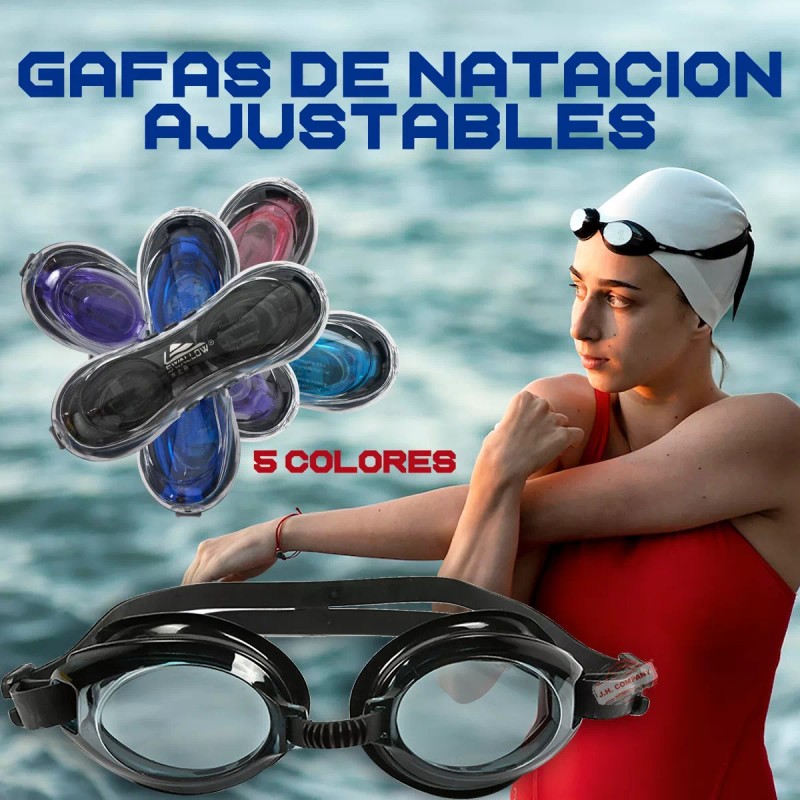 J.H. Company Gogles Natacion Profesional Antivaho Proteccion Uv 10181