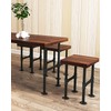 Niubid 28 Inch Industrial Pipe Table Leg Set - Iron