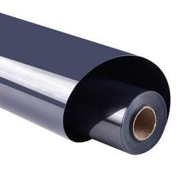 Guangyintong Heat Transfer Vinyl Iron On Rolls, 12" x 5ft Navy Blue HTV for T-Shirts, Glossy Surface, Easy Cut & Weed