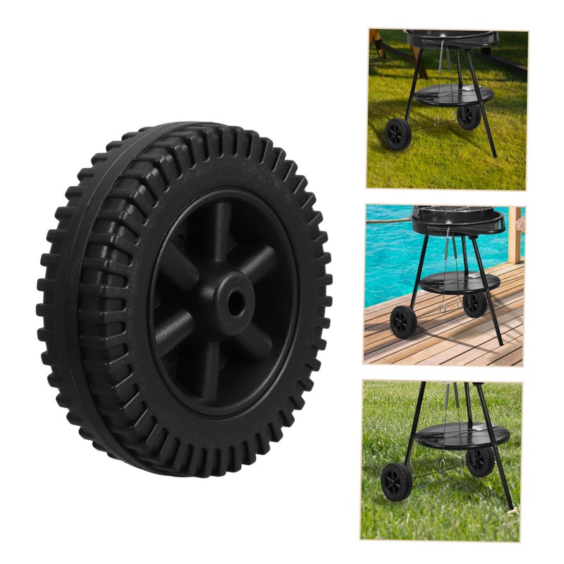 Sosoport 2pcs Bbq Wheels for Grill Cart Bbq Grill Wheels