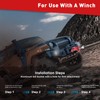kuailebuy Steel Winch Cable,3/8" x 100' Wire Rope with Swivel
