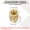 PATIKIL Threaded Inserts M4x8x6mm, 50 Pcs Brass Heat Set Insert