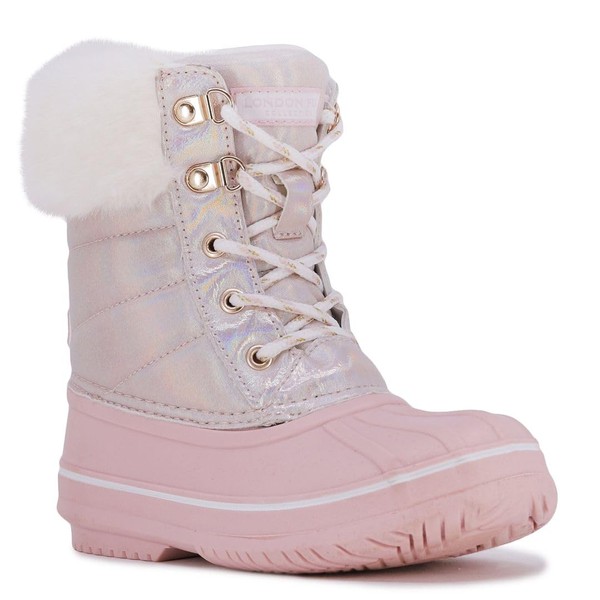 LONDON FOG Girls Bell Court Cold Weather Snow Boot ROSE