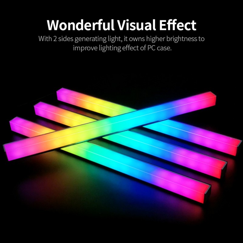 COOLMOON Magnetic ARGB LED Strip Dual Side Lighting Strip Rainbow