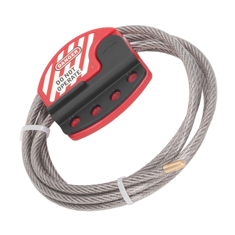 Tagout Cable Lock Adjustable Lockout Device Stainless Steel 4 Key