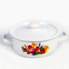 Enamel Stock Pot Spring Bouquet Enamel Cooking Pot Enameled Pot