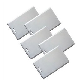 Visionis FPC-5266 Contactless RFID Proximity Smart Entry Card 125kHz TK4100 26 Bit 1.84mm Thick for Door Access Control System Pack of 5