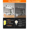 Likelgn Modern Bathroom Vanity Light, Bathroom Light Fixtures Over Mirror,