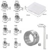 LOYELEY Drill Stop Set, 0.1 - 0.4 inches (3 -