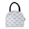 KEEPREAL Blue Bows Insulated Lunch Bag for Women & Men