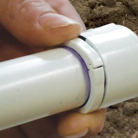 King Innovation Leak-B-Gone 45050 Plumbing PVC Pipe Leak Repair Rings 3/4", 1", 1 Pack, White