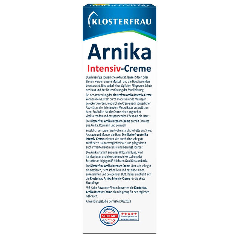 Klosterfrau Arnica Intensive Cream | Soothing After Physical Activity |