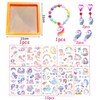 AIOSUY 15pcs Unicorn Girls Jewellery Set Bracelet Hair Clip Earrings