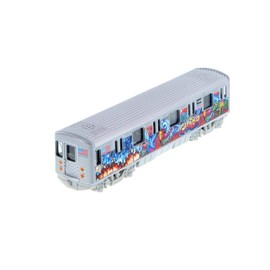 Showcasts Metro Subway with Graffiti, Blue 2233DGF - 1/43 Scale Diecast Model Toy Car but NO Box
