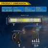 Willpower 18 Inch 252W Led Light Bar Spot Flood Combo
