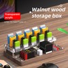 USB Organizer,40-Slots Wooden USB Flash Drive Case | TF Cards