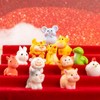 12 pcs animal minifigure resin cute zodiac animal resin zodiac