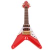Guitar Brooch Pin Simulation Innovative Hand Crafted Red V Mini