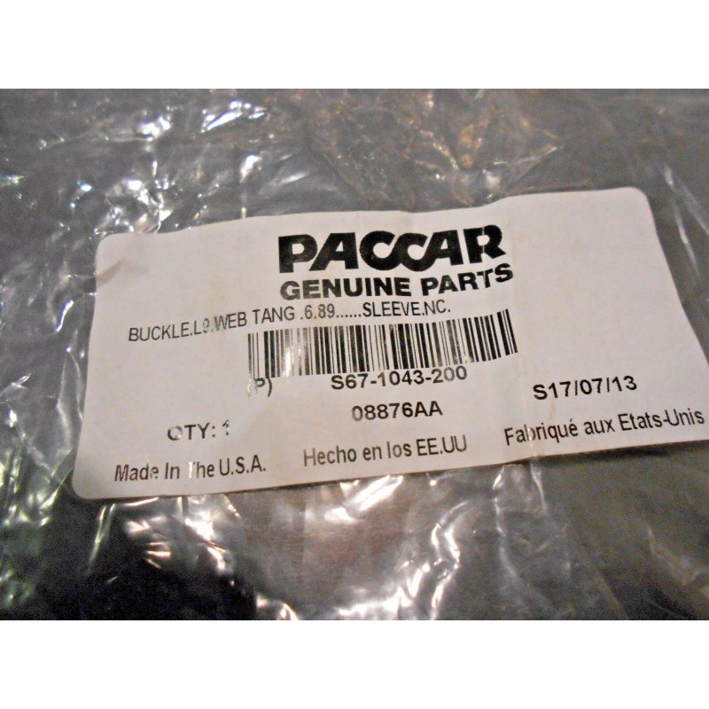 Paccar S67-1043-200 PACCAR / IMMI , Seat Belt Receptacle Buckle