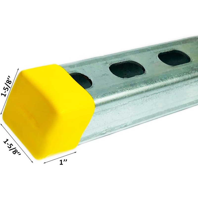 WYZBEN 1-5/8’’ Strut Channel Square Plastic End Protection Cap 50